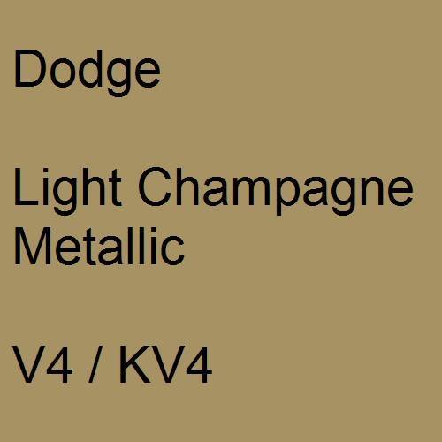 Dodge, Light Champagne Metallic, V4 / KV4.